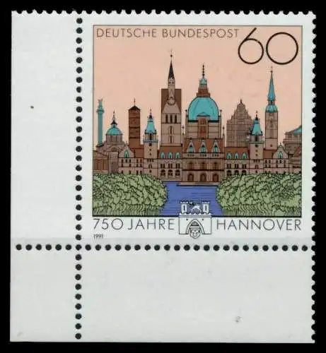 BRD 1991 Nr 1491 postfrisch ECKE-ULI 8F7C36