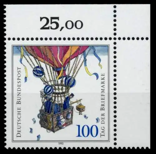 BRD 1992 Nr 1638 postfrisch ECKE-ORE 8F7D3E