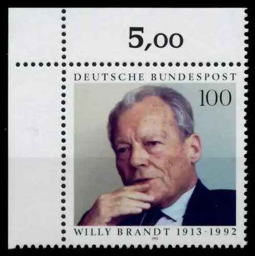 BRD 1993 Nr 1706 postfrisch ECKE-OLI 8FB7BE