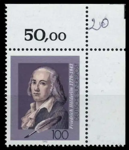 BRD 1993 Nr 1681 postfrisch ECKE-ORE 8FB932