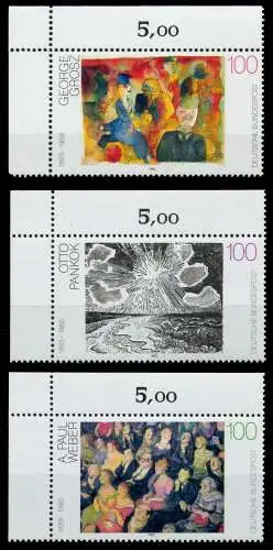 BRD 1993 Nr 1656-1658 postfrisch ECKE-OLI 8FB9AA