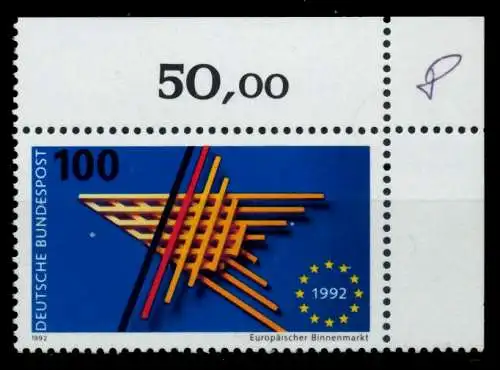 BRD BUND 1992 Nr 1644 postfrisch ECKE-ORE 8FBA5E