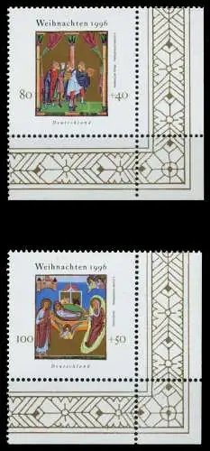 BRD 1996 Nr 1891-1892 postfrisch ECKE-URE 8FBCE2