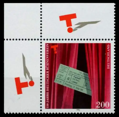 BRD 1996 Nr 1857 postfrisch ECKE-OLI 8FBD46