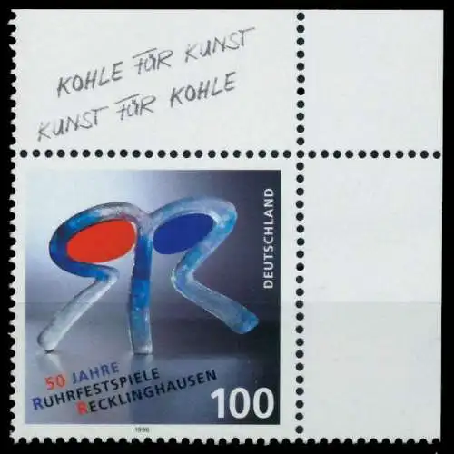 BRD 1996 Nr 1859 postfrisch ECKE-ORE 8FBD92