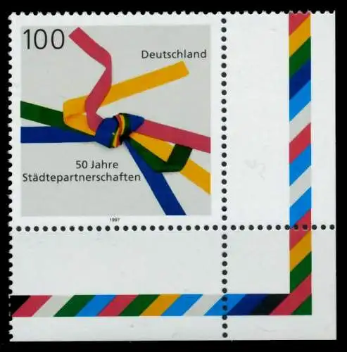 BRD 1997 Nr 1917 postfrisch ECKE-URE 8FBE2A