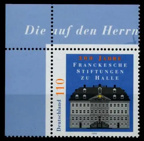 BRD 1998 Nr 2011 postfrisch ECKE-OLI 8FFF52