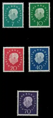 BRD DS HEUSS 3 Nr 302-306 postfrisch 8FFFFE