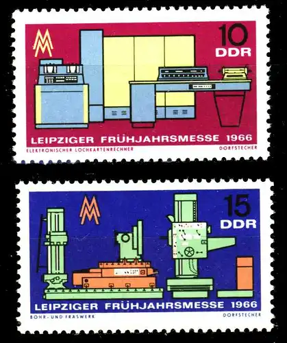 DDR 1966 Nr 1159-1160 postfrisch SFE495E
