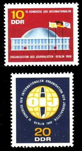 DDR 1966 Nr 1212-1213 postfrisch SFE4BAE