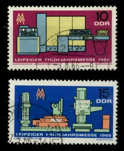 DDR 1966 Nr 1159-1160 gestempelt 904D5A