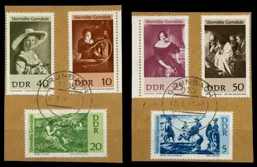 DDR 1967 Nr 1286-1291 gestempelt Briefst³ck 90B462