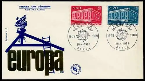 FRANKREICH Nr 1665-1666 BRIEF FDC 90B4D6