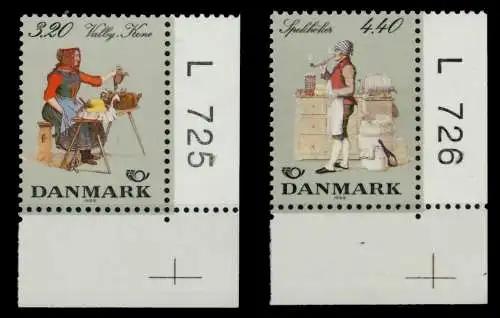DÄNEMARK 1989 Nr 947-948 postfrisch ECKE-URE 90DDAE
