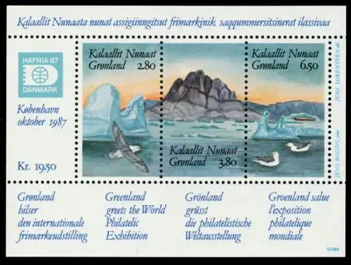 GRÖNLAND Block 1 postfrisch S031F3E
