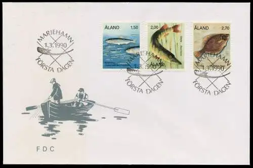 ALAND Nr 38-40 BRIEF FDC S0321E6