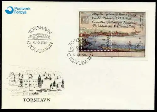 FÄRÖER Block 3 BRIEF FDC S0321B6