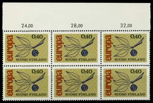 FINNLAND 1965 Nr 608 postfrisch 6er-BLOCK ORA 91172E