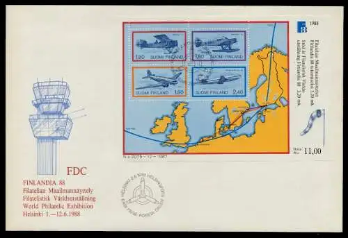 FINNLAND Block 4 BRIEF FDC 9117BA