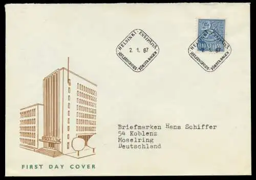 FINNLAND Nr 618 BRIEF FDC 9118F2