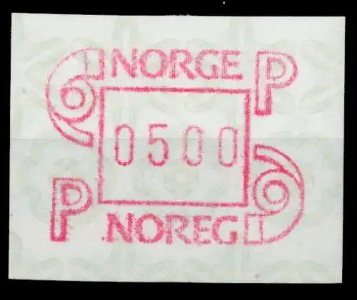 NORWEGEN ATM Nr ATM3-500 postfrisch 911A32