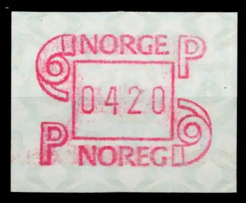 NORWEGEN ATM Nr ATM3-420 postfrisch 911B62