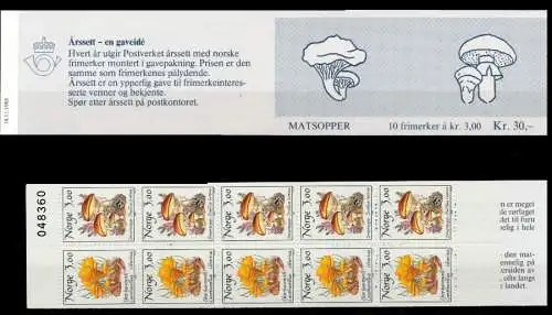 NORWEGEN MARKENHEFT Nr MH 13 postfrisch S033A66
