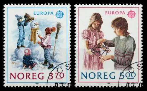 NORWEGEN 1989 Nr 1019-1020 gestempelt 915DF6