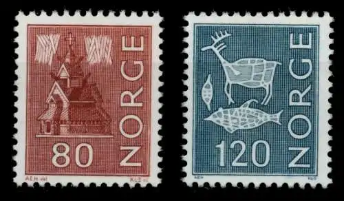 NORWEGEN Nr 633-634 postfrisch S034EA2