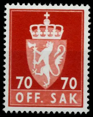 NORWEGEN DIENST Nr 92 postfrisch S034EF6