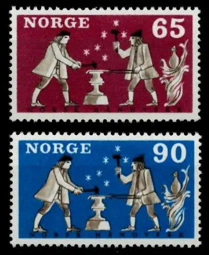 NORWEGEN Nr 564-565 postfrisch S034FA2