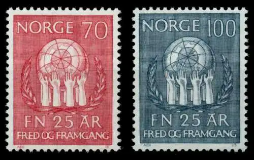 NORWEGEN Nr 611-612 postfrisch S0350AE