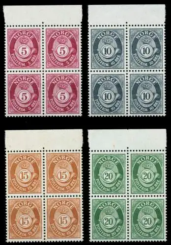 NORWEGEN Nr 478y-481y postfrisch VIERERBLOCK ORA 9163A2