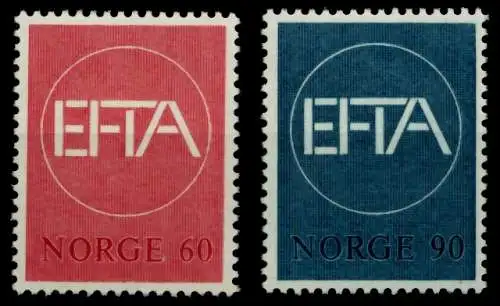 NORWEGEN 1967 Nr 551-552 postfrisch S036576