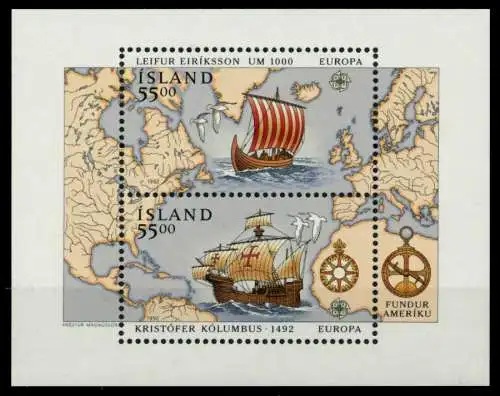 ISLAND Block 13 postfrisch S0376F6