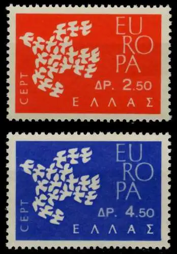 GRIECHENLAND 1961 Nr 775-776 postfrisch S038DE2