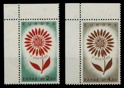 GRIECHENLAND 1964 Nr 858-859 postfrisch ECKE-OLI 91E4B6