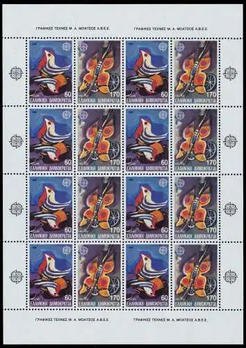 GRIECHENLAND Nr 1721KB-1722KB postfrisch KLEINBG S038B32