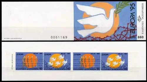 GRIECHENLAND MARKENHEFT Nr MH 18 postfrisch 91E6EE
