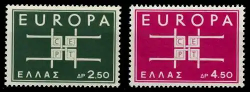 GRIECHENLAND 1963 Nr 821-822 postfrisch 91E73E