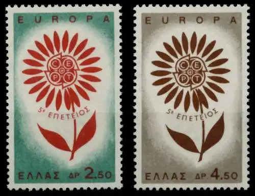 GRIECHENLAND 1964 Nr 858-859 postfrisch S038D92