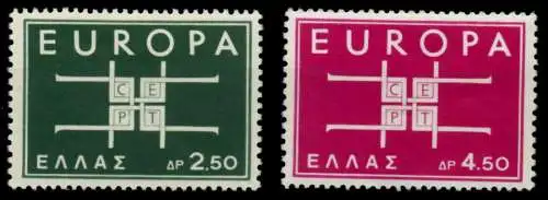 GRIECHENLAND 1963 Nr 821-822 postfrisch 91E7C2