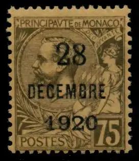 MONACO 1921 Nr 47 ungebraucht 91E8FA