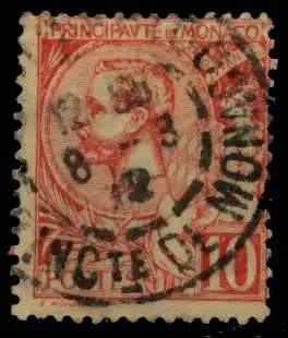 MONACO 1901 Nr 23 zentrisch gestempelt 91E91E