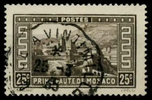 MONACO 1933 Nr 122 zentrisch gestempelt 91E942