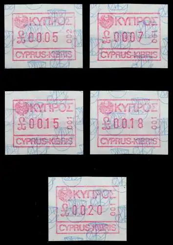 ZYPERN Nr ATM1-0005-ATM1-0020 postfrisch 922472