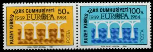 TÜRKISCH-ZYPERN ZUSAMMENDRUCKE Nr 142+143 postfrisch WA 92267A