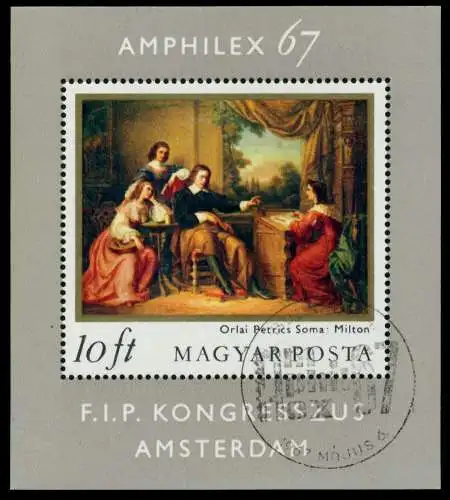 UNGARN Block 58A zentrisch gestempelt S03B4B6