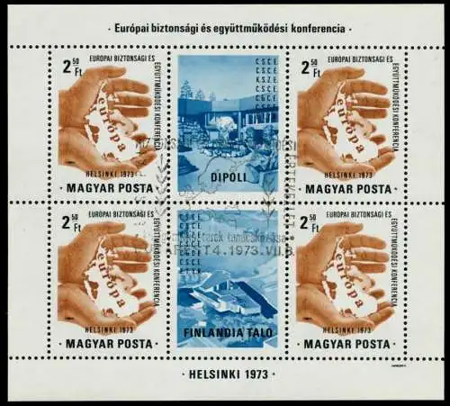 UNGARN Block 99A zentrisch gestempelt S03B512