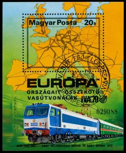 UNGARN Block 137A zentrisch gestempelt S03B5B2